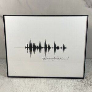 Together Is Our Favorite Place To Be Soundwave 8x10 Contemporary Frame